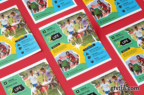 Kids Flyer PSD Template