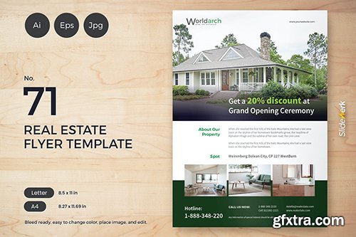 Real Estate Flyer Template 71 - Slidewerk