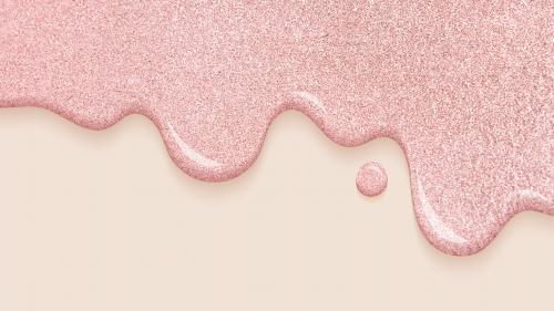 Dripping creamy glitter pink background vector - 1226234