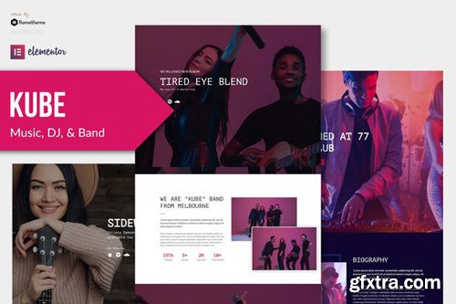 ThemeForest - Kube v1.0 - Music Elementor Template Kit - 26828742