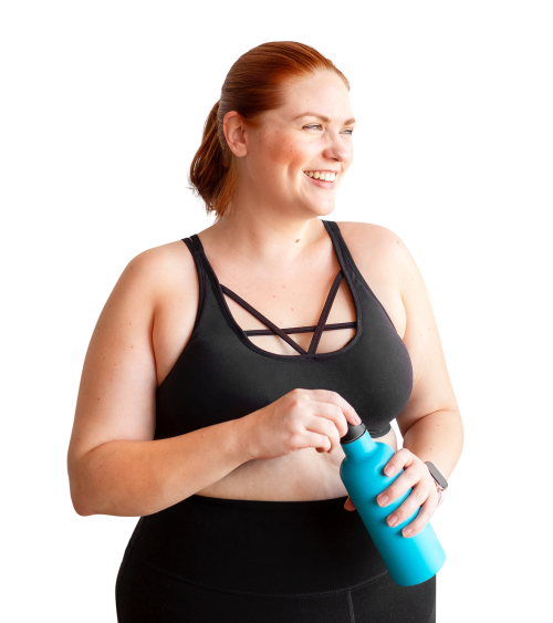 Healthy woman with a water bottle transparent png - 2045848