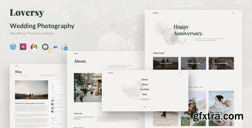 ThemeForest - Loversy v1.1.0 - Wedding Photography WordPress Theme - 26548190 - NULLED