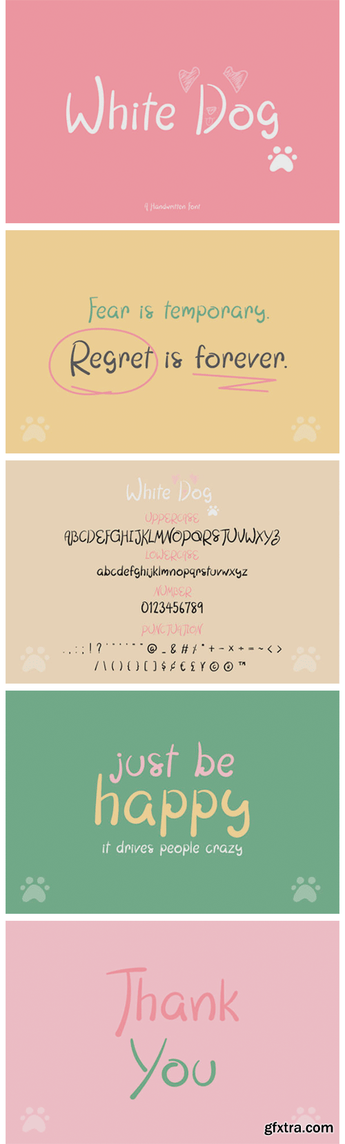 White Dog Font