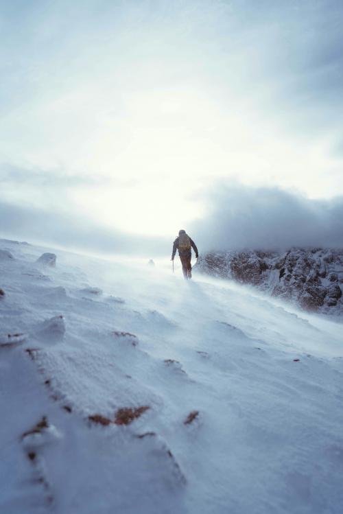 Hiker going up to Ben Nevis - 2097925