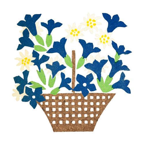 Basket of flowers transparent png - 2194149