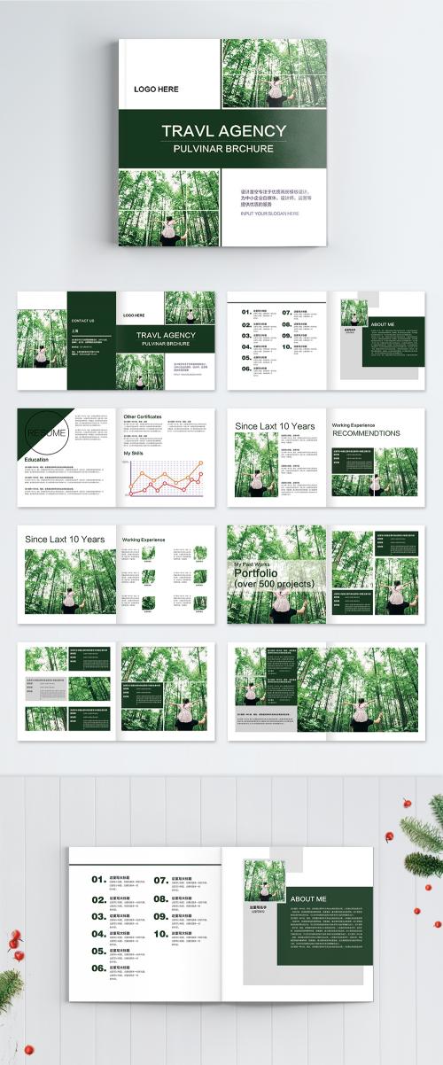 LovePik - fresh green business brochures - 400161548