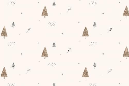 Christmas elements seamless pattern vector - 1228195