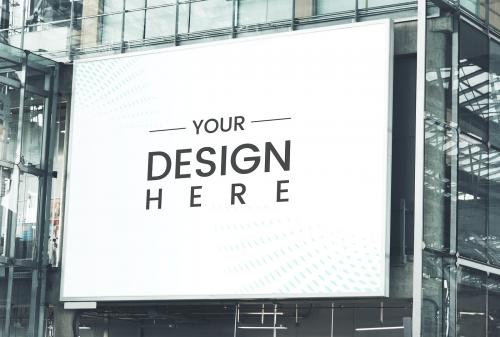 Large-scale rectangular billboard mockup - 580849