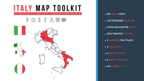 Videohive - Italy Map Toolkit