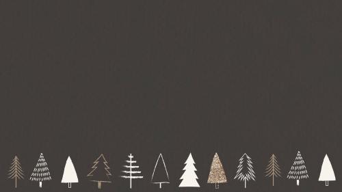 Christmas pine tree background vector - 1228260