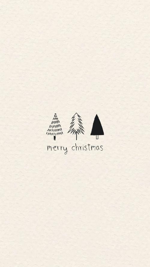 Christmas mobile phone wallpaper vector - 1228270