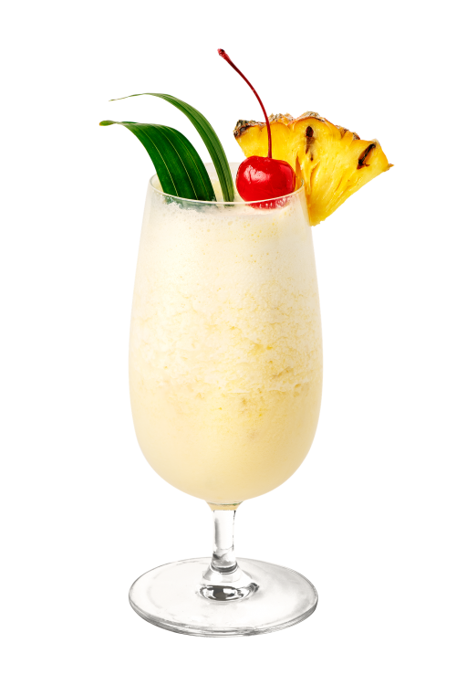 Pina Colada with pineapple and cherry on top transparent png - 2280562