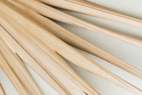 Dry fan palm leaf background - 2296618