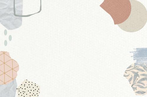 Terrazzo pattern on beige background vector - 1214287