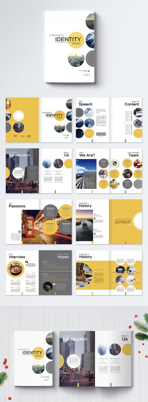 LovePik - yellow business enterprise brochure - 400179677