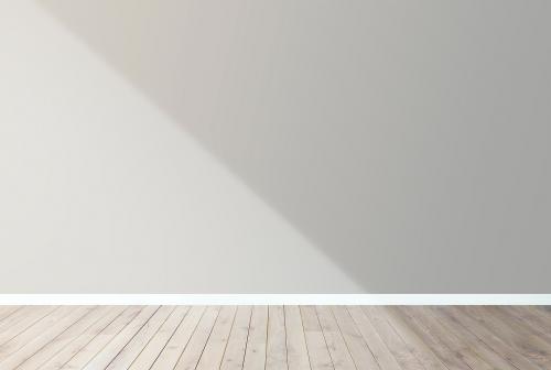 Beige blank concrete wall mockup - 585999