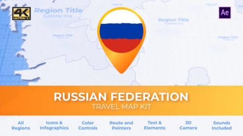 Videohive - Travel Map Russia - Russian Federation Map