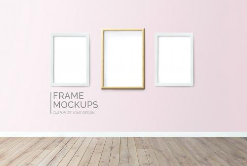 Frame mockups on a wall - 586013