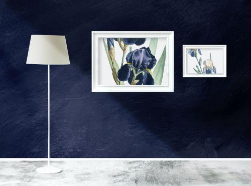 Frame mockups in a room with a lamp - 586036