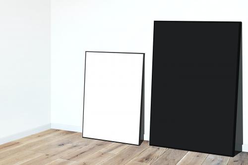 Frame mockups against a white wall - 586042