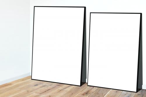 Frame mockups against a white wall - 586070