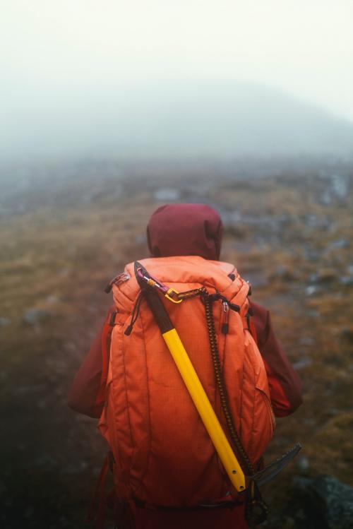 Hiker at Buachaille Etive Beag in Scotland - 2097696