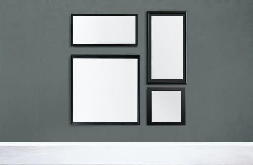 Frame mockup on a gray wall - 586130