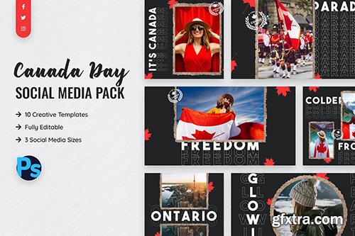 Canada Day Social Media Template