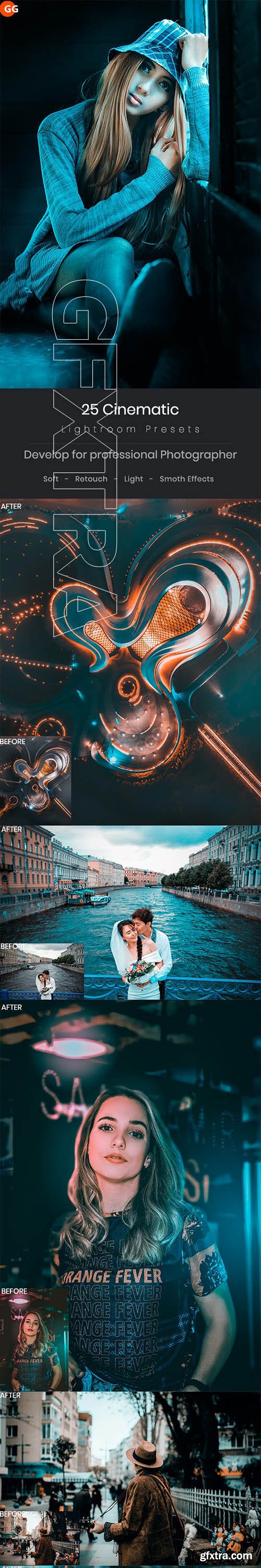 GraphicRiver - 25 Cinematic Lightroom Presets 26546000