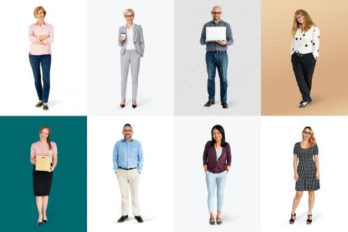 Diverse business people characters set - 591315