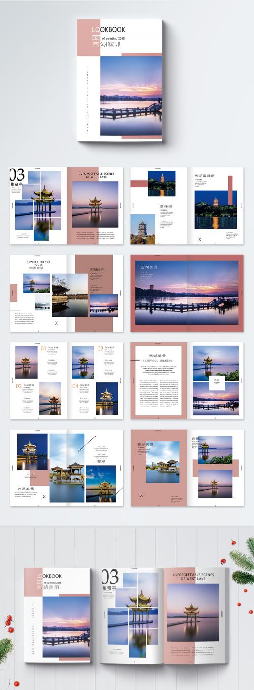 LovePik - beautiful scenery of west lake tourism brochure - 400184657