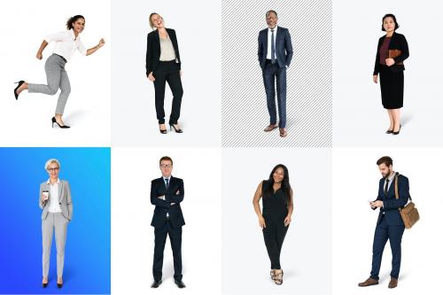 Diverse business people characters set - 591348