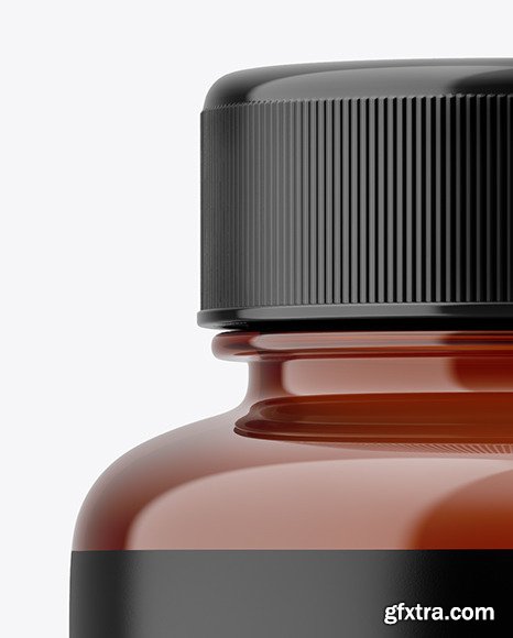 Amber Pills Bottle Mockup 61075