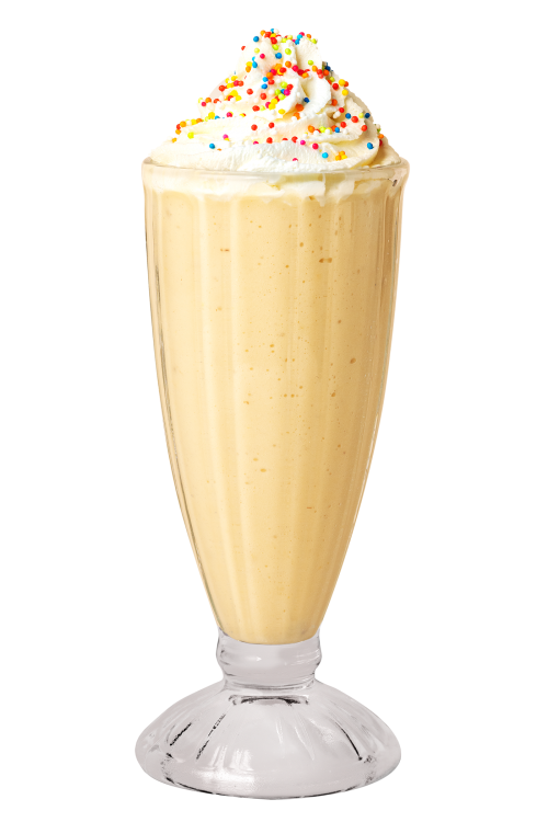 Vanilla milkshake with whipped cream transparent png - 2280532