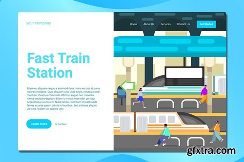 Railway Station - Landing Page