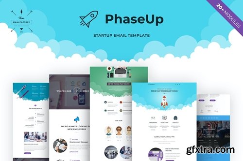 PhaseUp - Startup E-newsletter Template