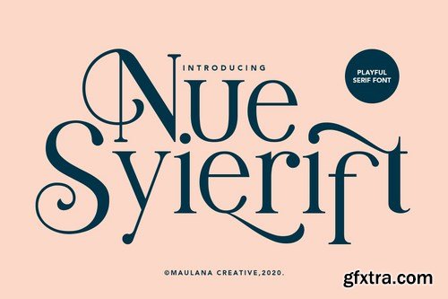 Nue Syierift - Playful Serif Font