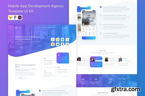 Mobile App Development Agency Template UI Kit