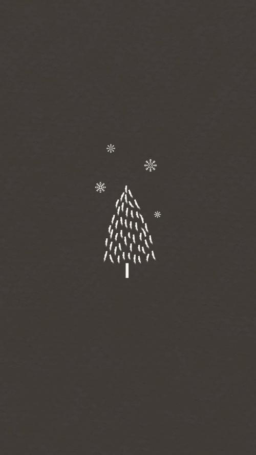 Christmas mobile phone wallpaper vector - 1228202