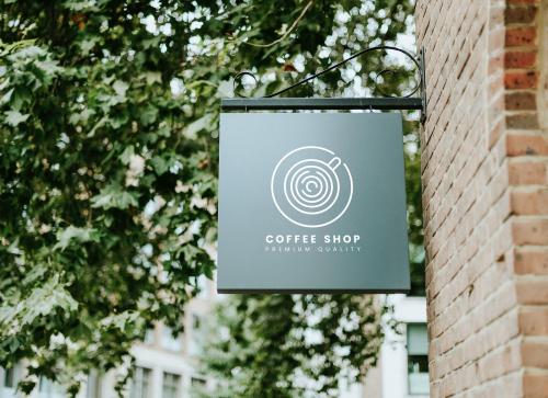 Coffee shop premium quality board mockup - 539252