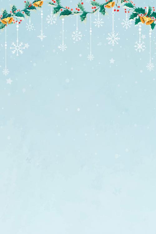 Blank festive Christmas frame vector - 1228743