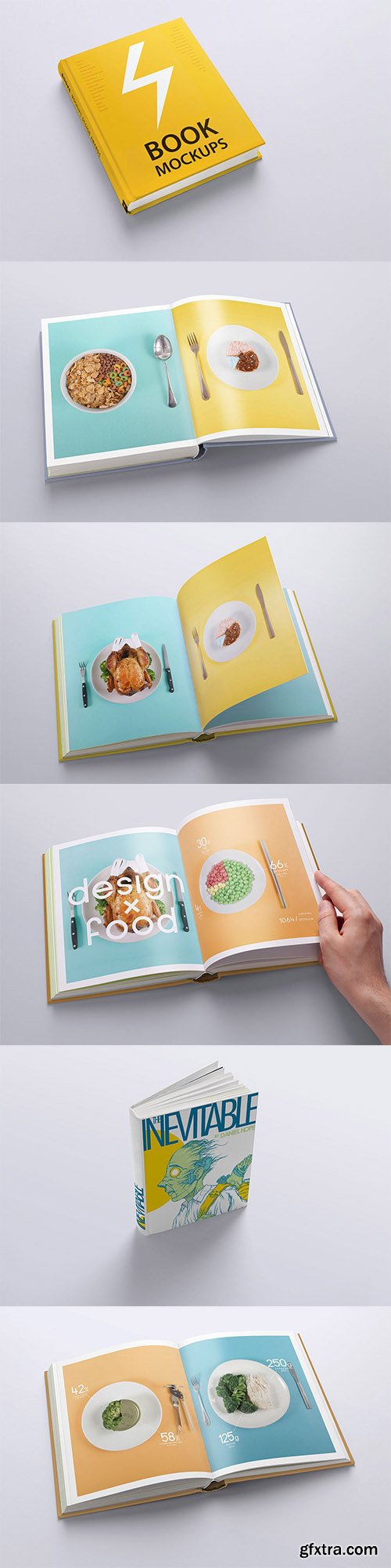 Book Mockups / 10 Different Images