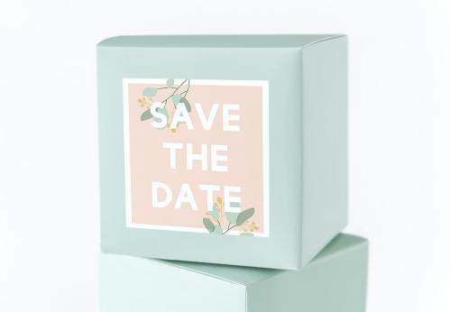 Mint green packaging box mockup - 545568