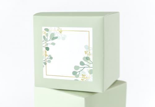 Mint green packaging box mockup - 545573