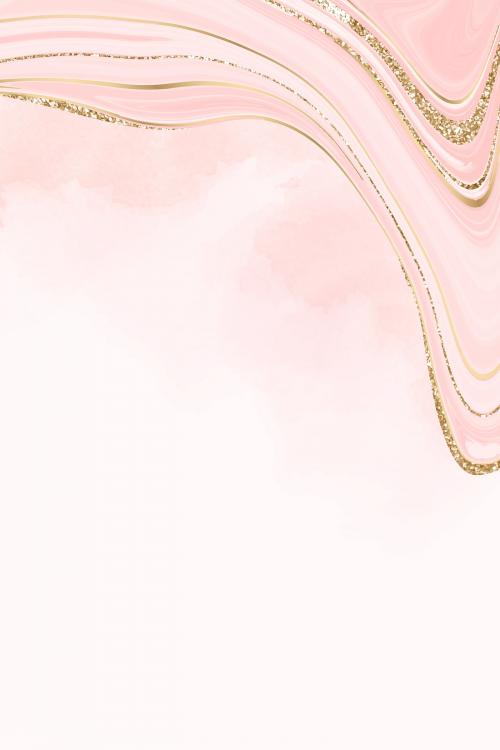 Gold and pink fluid patterned background vector - 1216811