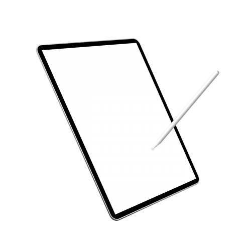 Stylus with digital tablet screen mockup transparent png - 2022703