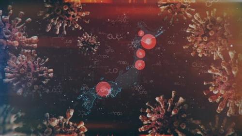 Videohive - Mapping Epidemic Outbreak in Japan 4K