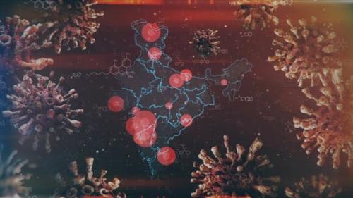 Videohive - Mapping Epidemic Outbreak in India 4K