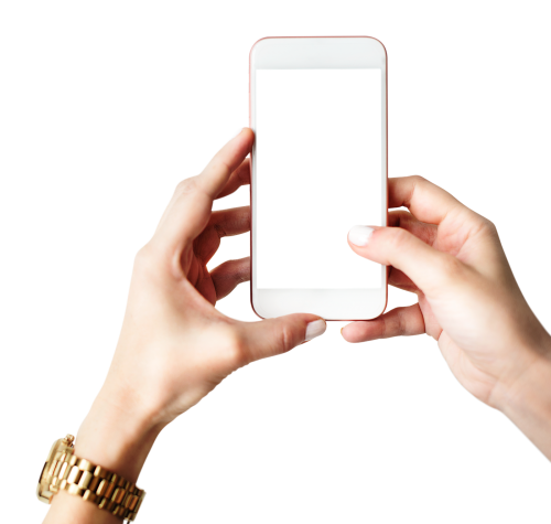 White cellphone screen template transparent png - 2023083