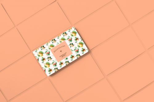 Vintage fruits business card template mockup - 564377